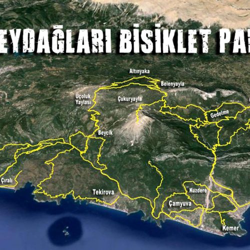 KEMER'DE KAYMAKAMLIK TARAFINDAN DOGA VE ALTERNATIF TURIZME YONELIK BASLATILAN 'BEYDAGLARI YURUYUS VE BISIKLET PARKURLARI PROJESI' TAMAMLANDI.(FOTO:KEMER-DHA)
